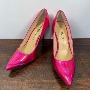 Katy Perry The Sissy hot pink iridescent 4” heel size 10